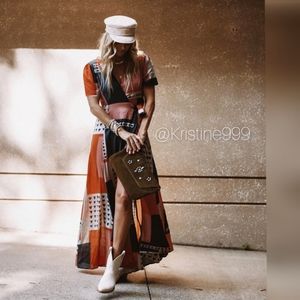 Anthropologie The Odells Wrap Maxi Dress
